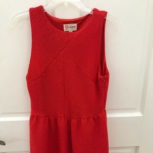 Bright orange textured dress
